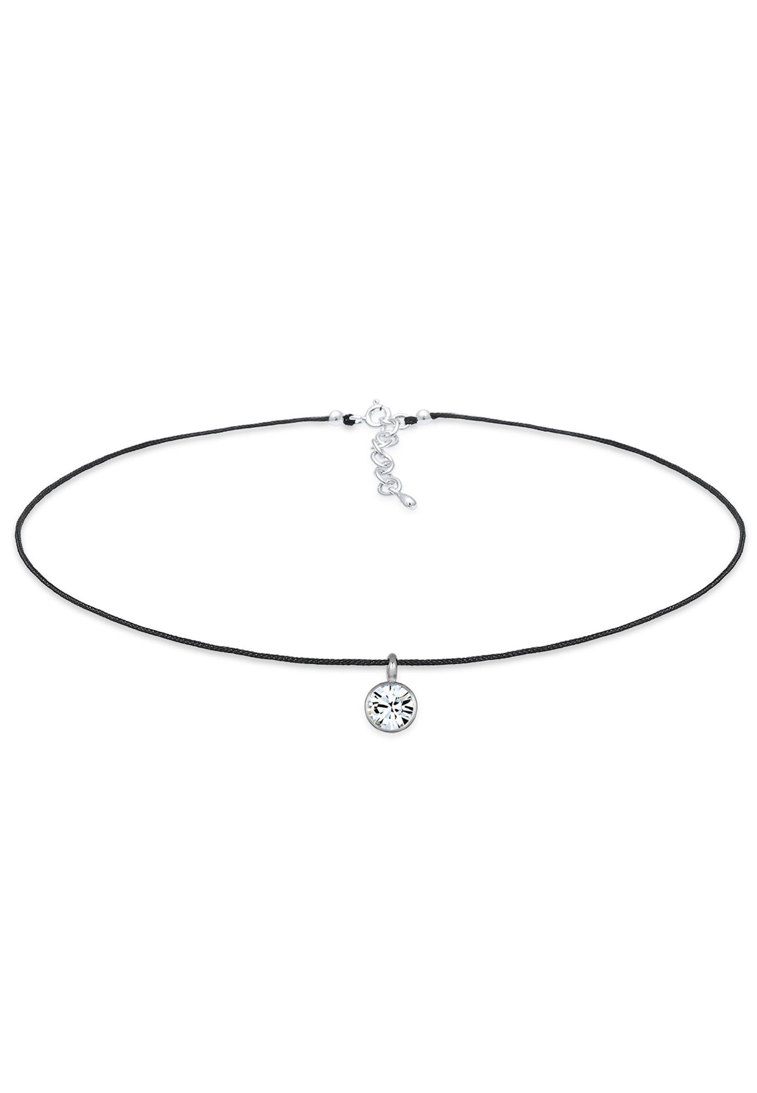Elli Choker Basic Choker 925 Silber, mit Kristallen von Swarovski®