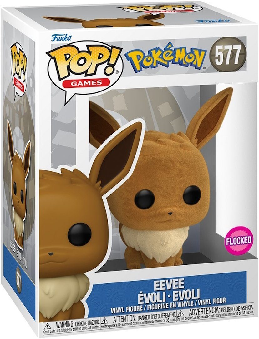 Funko Spielfigur Pokémon - Eevee, Évoli, Evoli 577 Flocked Pop!