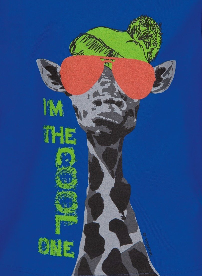 Trigema mit Giraffen-Motiv T-Shirt T-Shirt TRIGEMA Lässiges