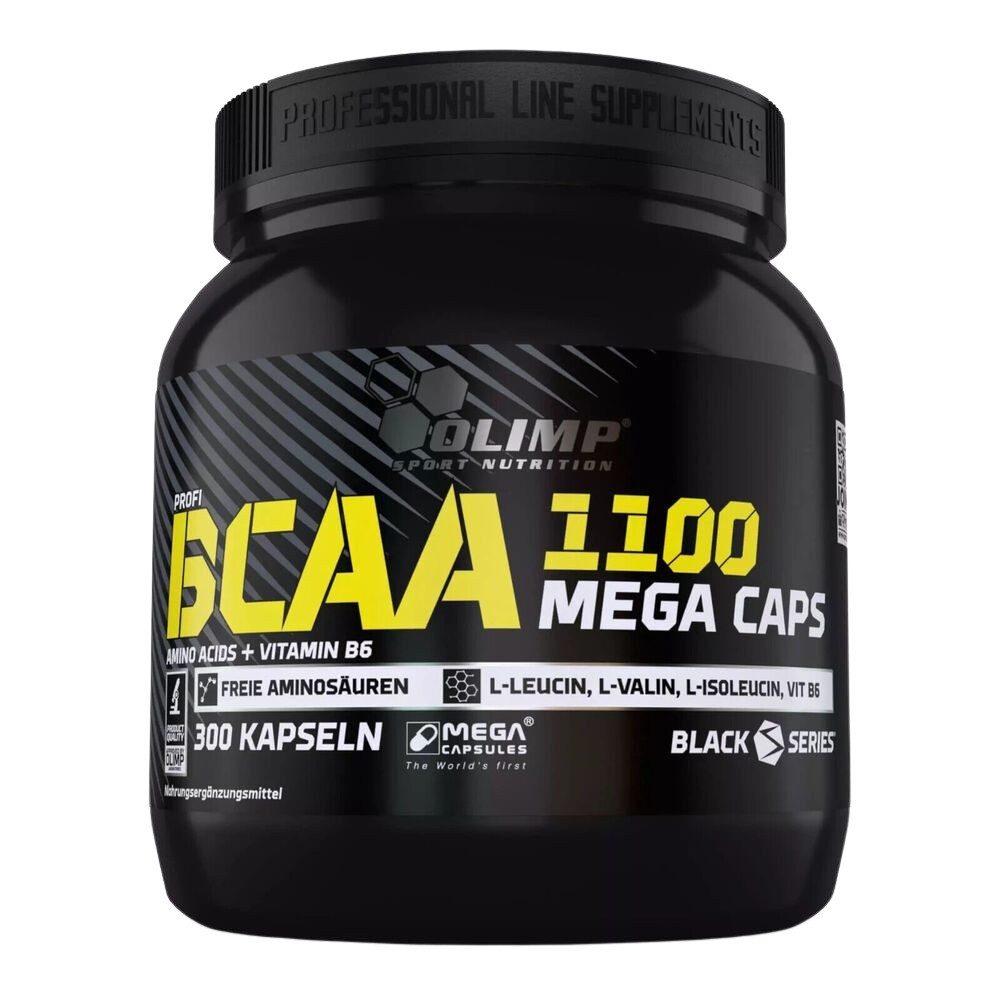 Olimp Sport Nutrition Olimp BCAA 1100 Mega Caps 300 Kapseln Kapseln, 384 g, Eine Kapsel enthält 1.100 mg BCAA