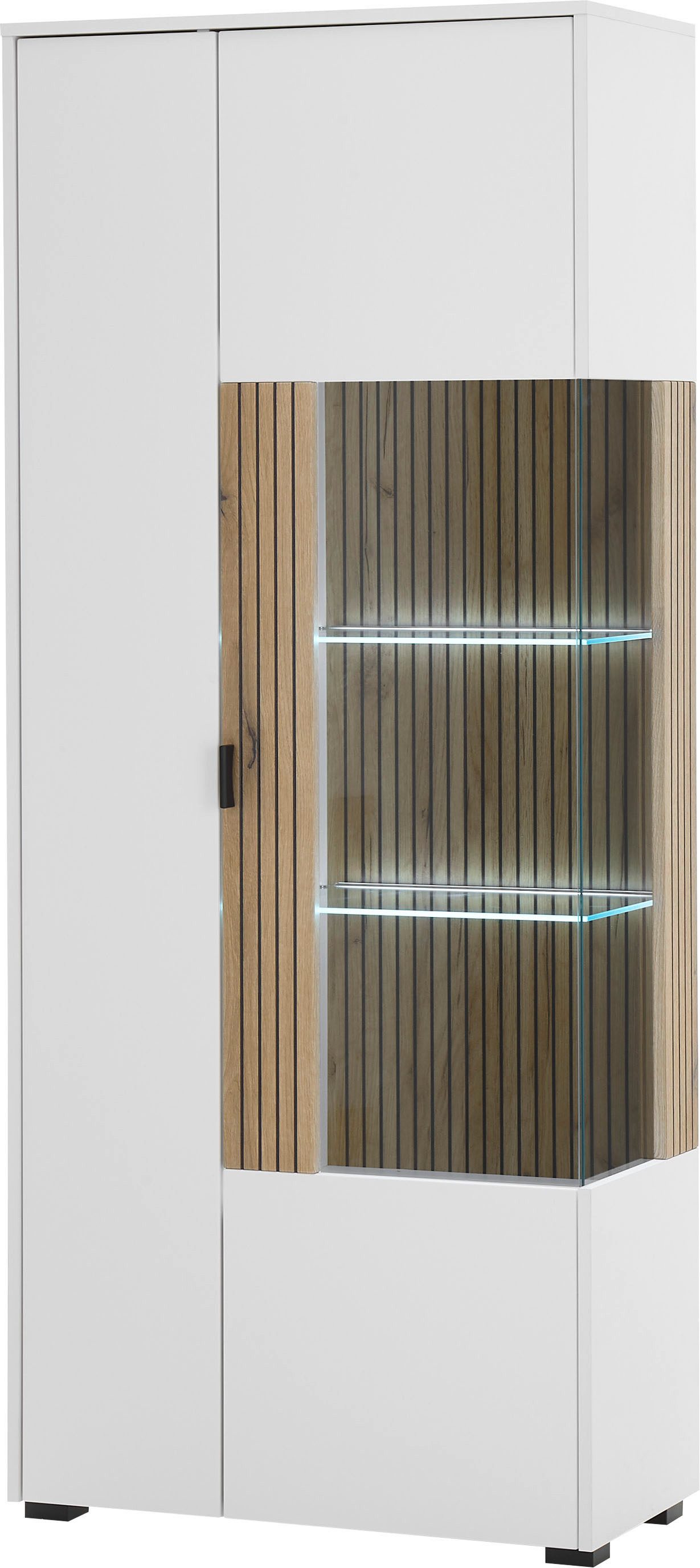 INOSIGN Vitrine "Hudson, Stauraumvitrine", in moderner Trendfarbe, Griffe a günstig online kaufen