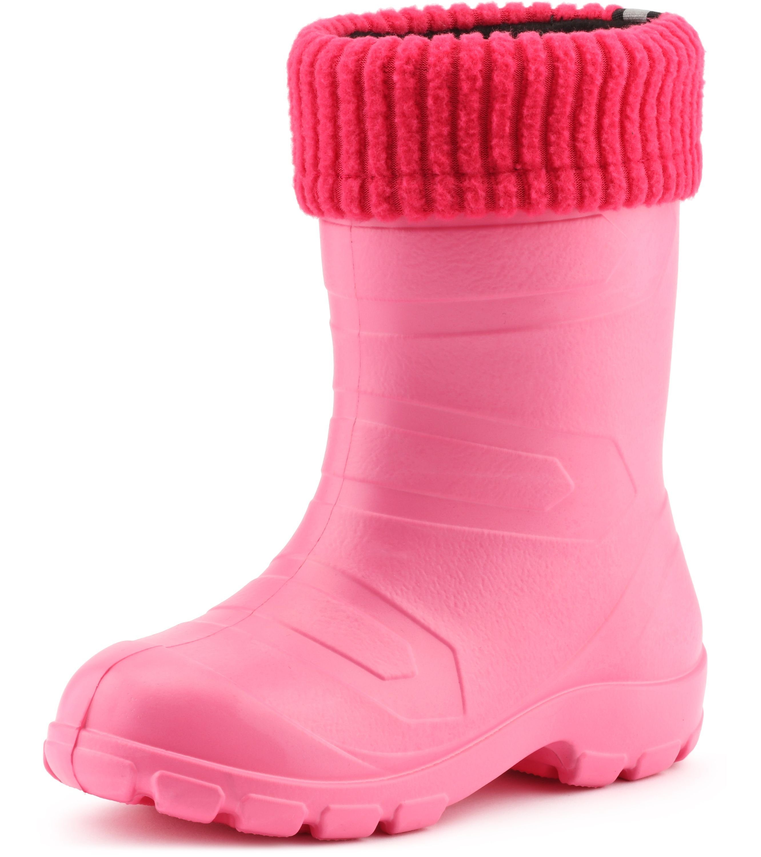 Ladeheid Kinder federleichte EVA Thermo Gummistiefel gefüttert LA845KIDS Gummistiefel