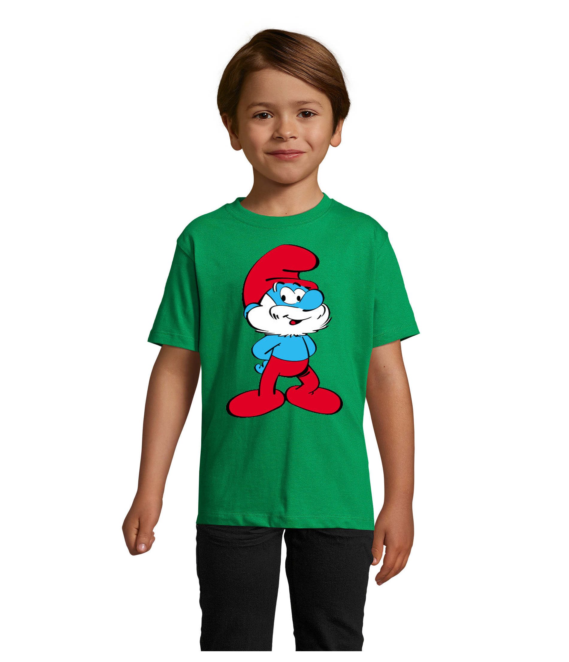 T-Shirt PapaSchlumpf Kinder T-Shirt Print Comicmotiv Shirt