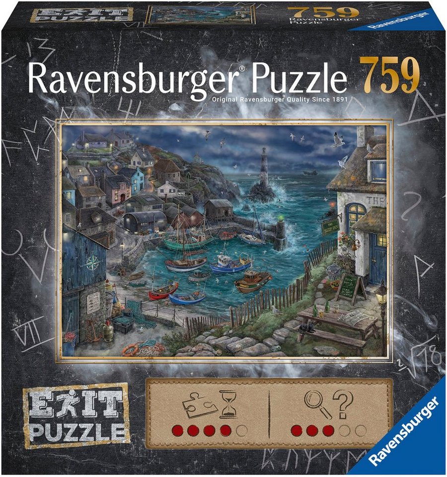 Ravensburger Puzzle Das Fischerdorf, 759 Puzzleteile, Made in Germany; FSC®  - schützt Wald - weltweit, EAN/ISBN: 4005556173655