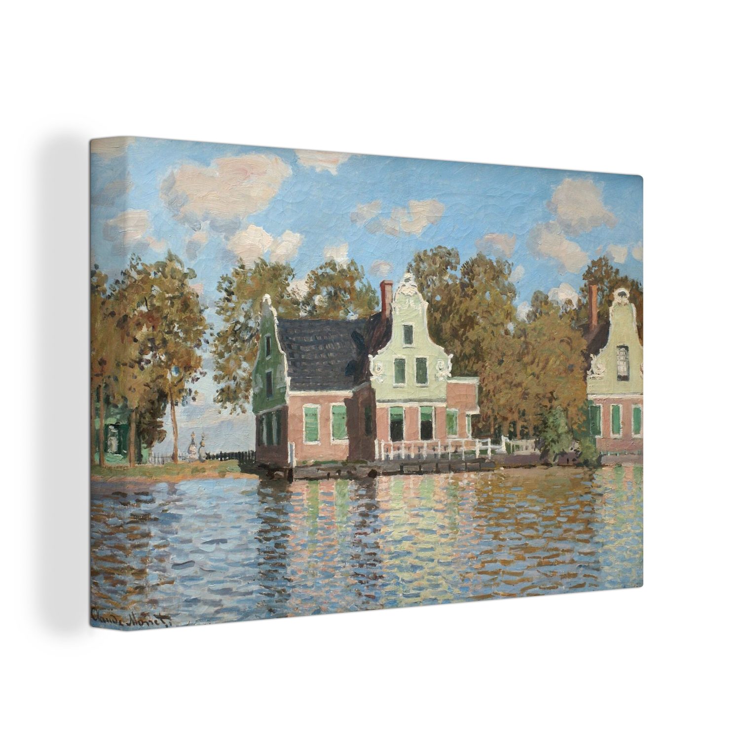 OneMillionCanvasses® Leinwandbild Das Haus am Fluss günstig online kaufen