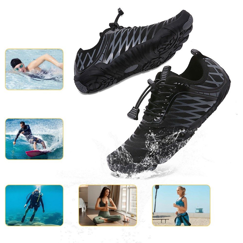 HUSK'SWARE Watschuh (Wasserschuhe Herren Damen, für Strand, Schwimmen, Surfen, Outdoor) Atmungsaktive Aquaschuhe Rutschfester Sohle, Schnell Trocknend