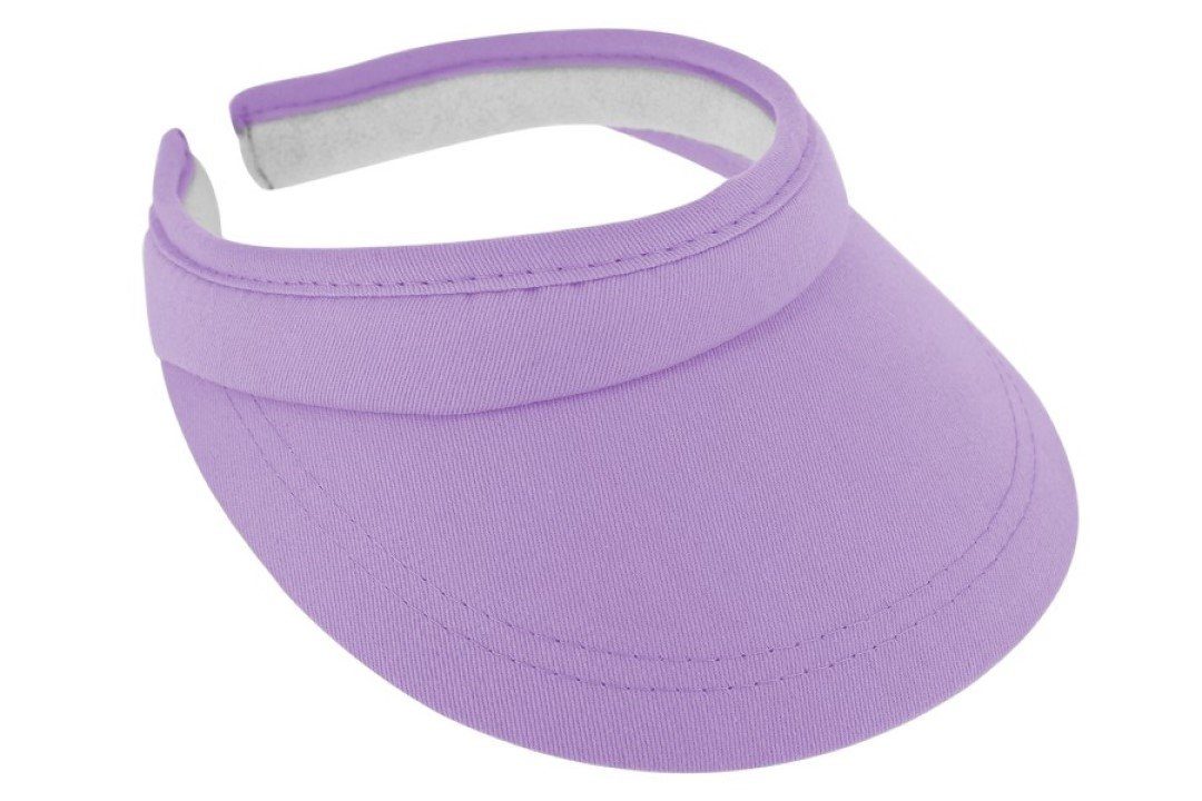 Einfarbiges Sonnenschild/Visor 451-Flieder Visor Breiter