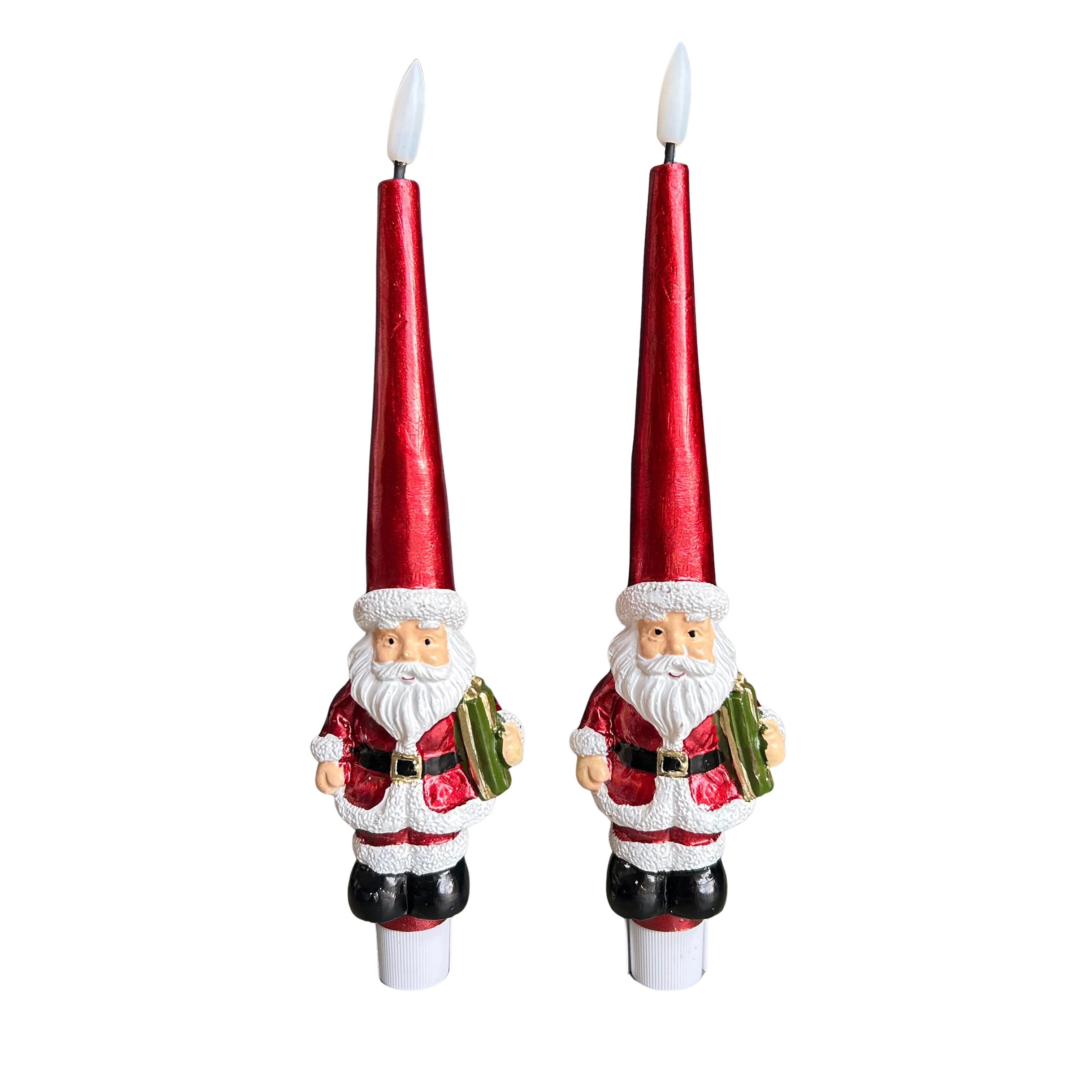 Deluxe Homeart LED-Kerze Red LED taper candle Santa Claus 2pcs. Limited Edition von Deluxe aus