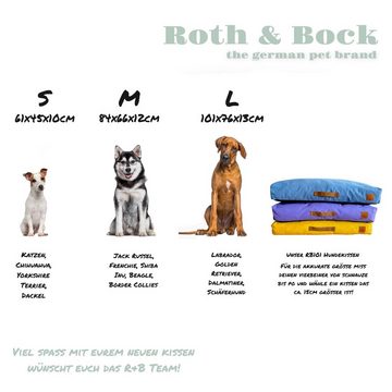 Roth&Bock - the german pet brand Hundematratze Hundekissen Hundebett Premiumline, Orthopädischer 3 Schichten Memory Foam