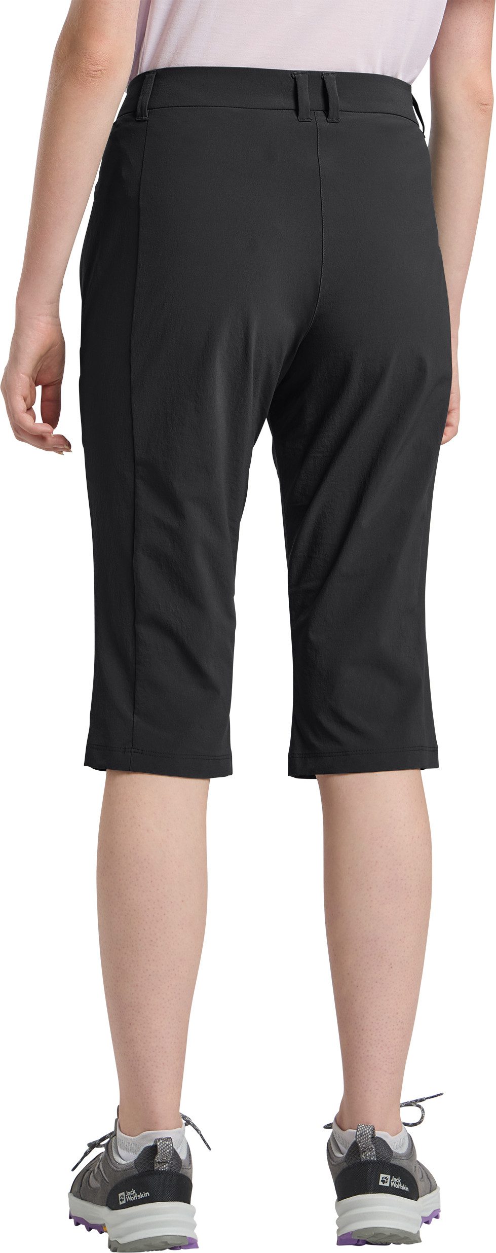 Jack Wolfskin 3/4-Hose HIKEOUT mit 2 Hüfttaschen, atmungsaktiv, schnell trocknend, wasserabweisend