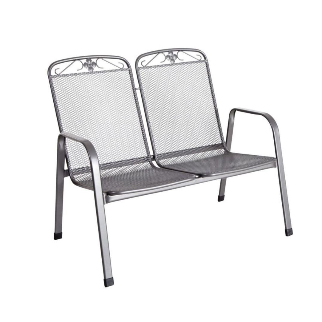MWH Gartenbank MWH Savoy Gartenbank aus Stahl, 2-Sitzer