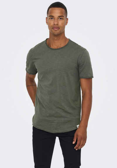 ONLY & SONS Rundhalsshirt ONSBENNE LONGY SS TEE NF 7822