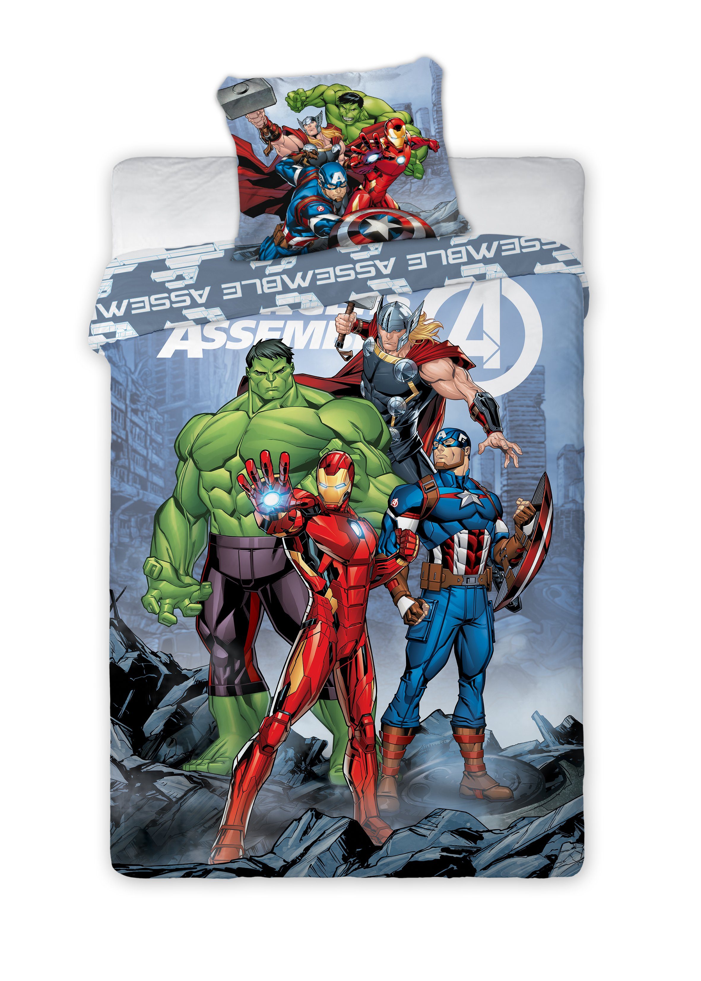 Bettwäsche »Avengers Bettwäsche 140 x 200 cm«, MARVEL online kaufen | OTTO