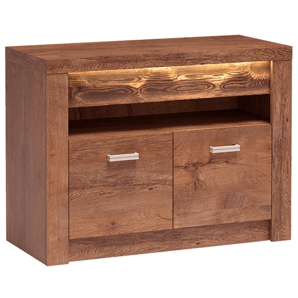 Lomadox Lowboard INGENIO-161, TV Board Medienschrank Fernsehtisch Wohnzimmerschrank modern braun