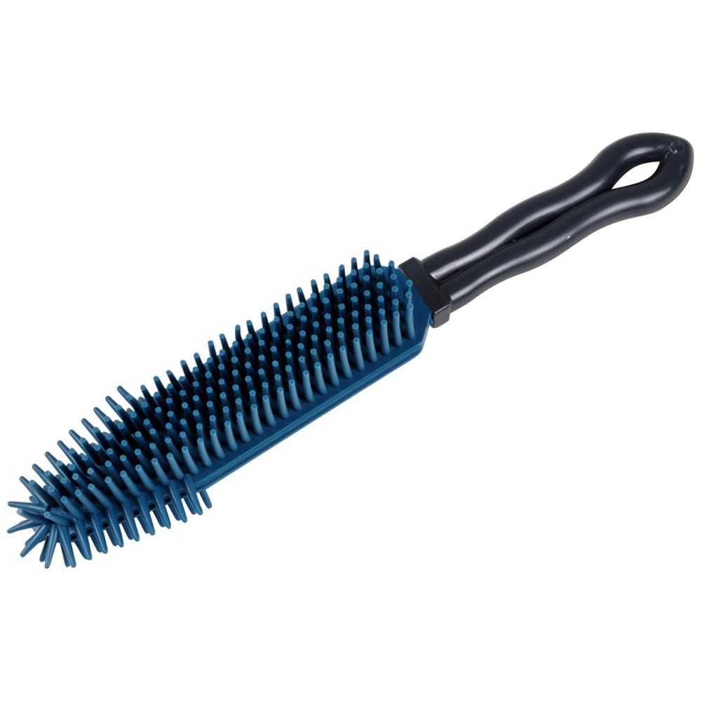 Reinigungsbürsten-Set 2er Set Teppich-Bürsten Silikon Kunststoff 27 cm Kunststoffbürste