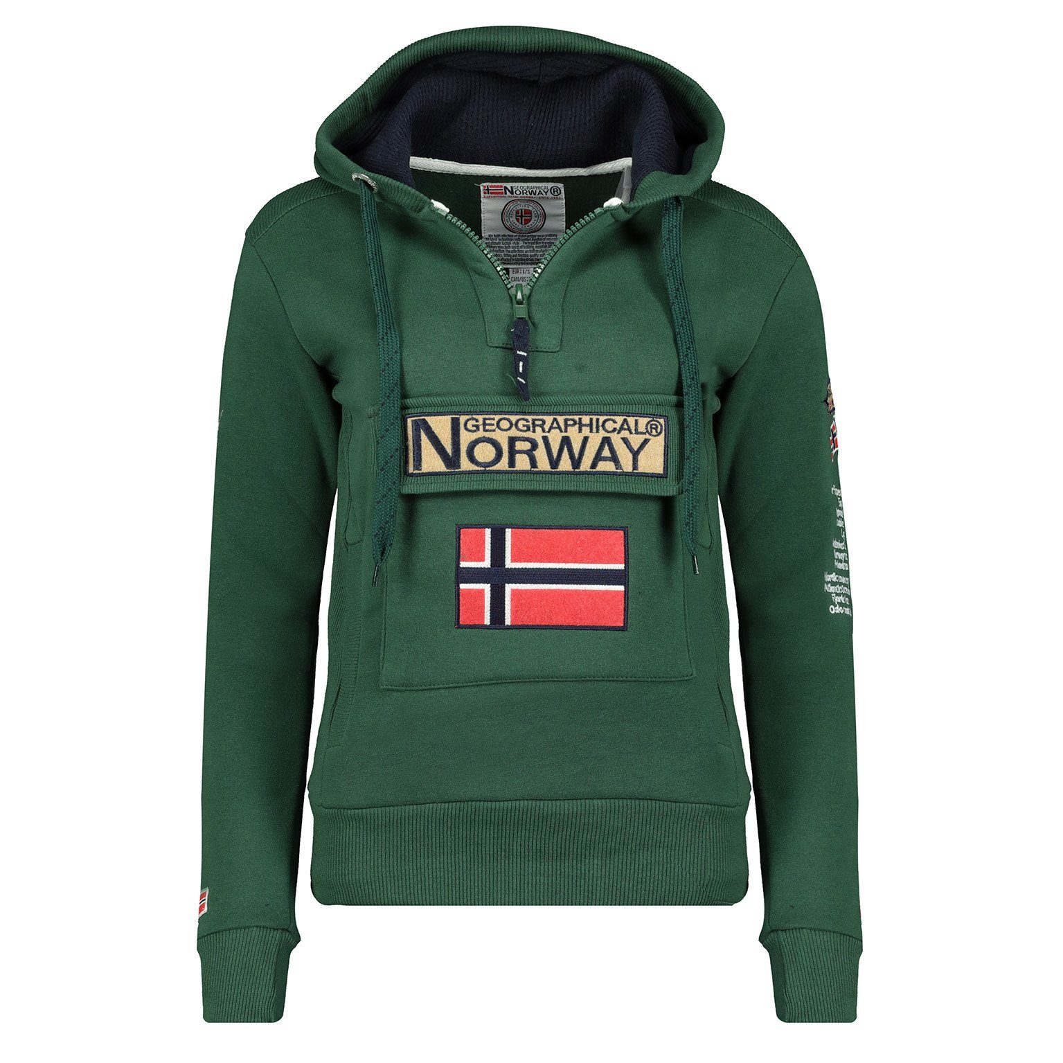 Geographical Norway Kapuzenpullover Gymclass by leyoley mit großer Bauchtas günstig online kaufen