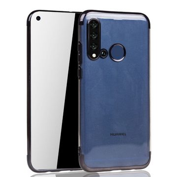 König Design Handyhülle Huawei P20 Lite 2019, Huawei P20 Lite 2019 Handyhülle Bumper Backcover Schwarz