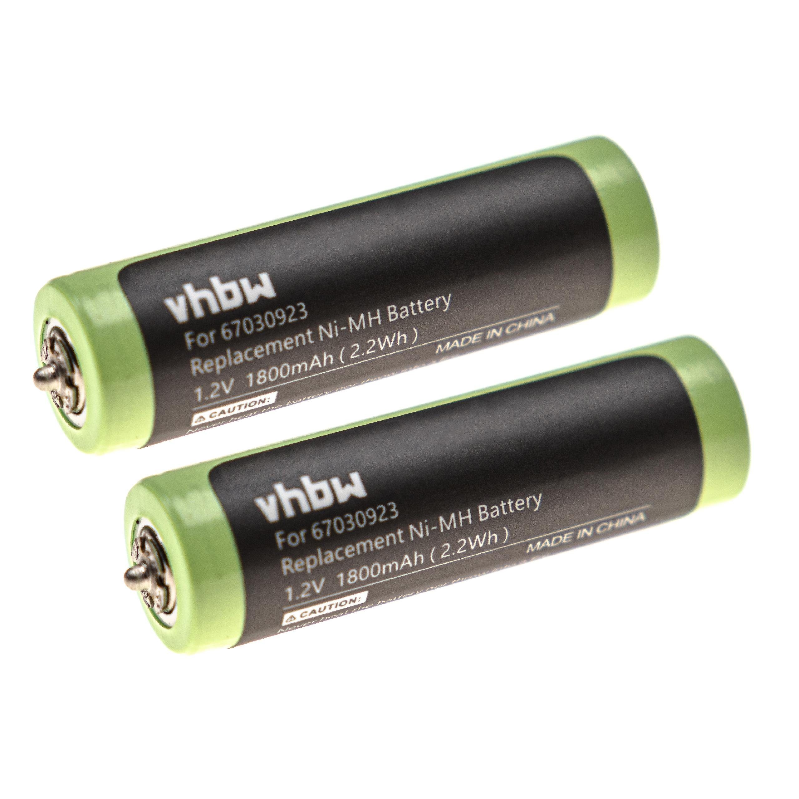 vhbw kompatibel mit Braun SmartControl, Series 3 Akku NiMH 1800 mAh (1,2 V)