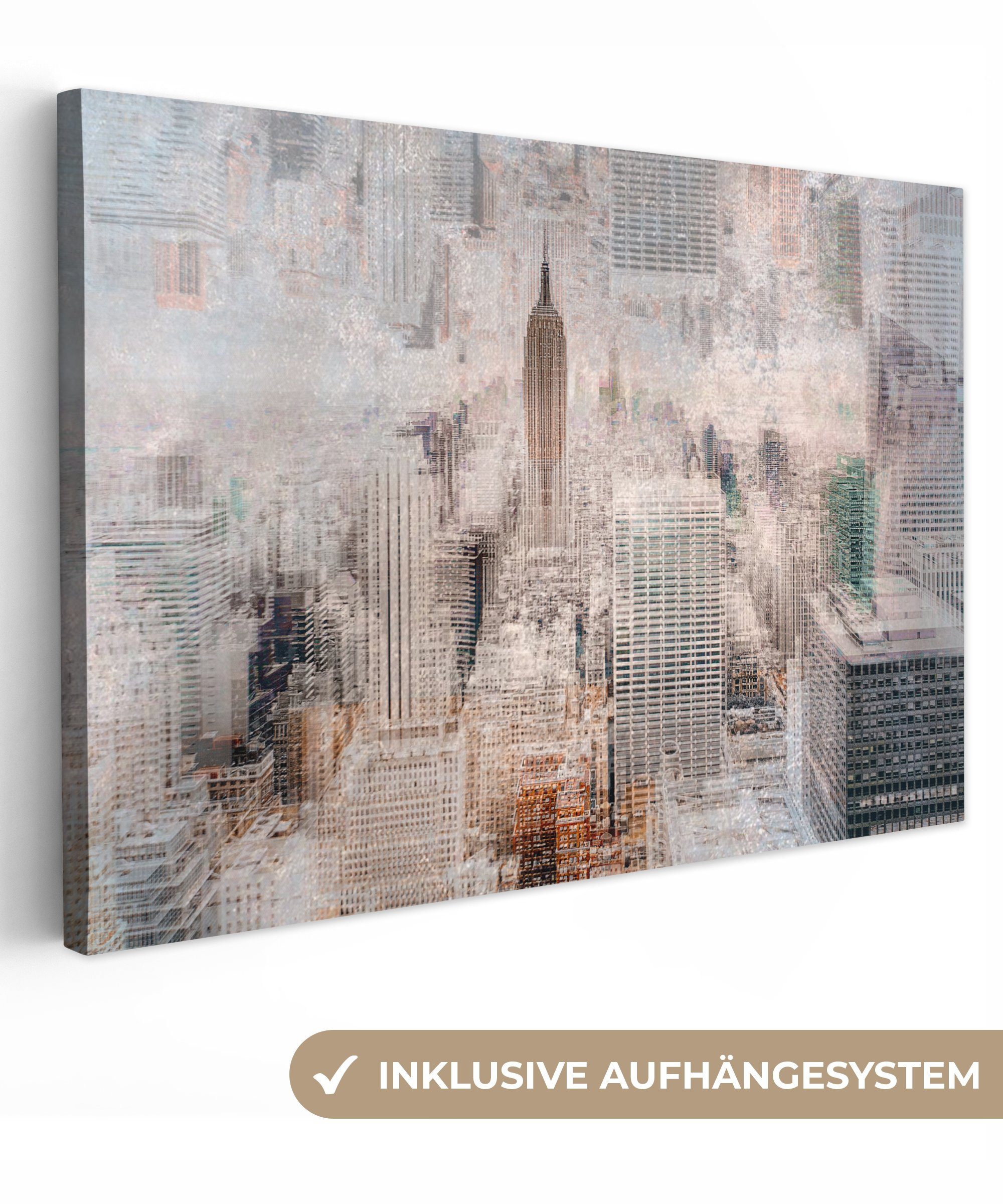 OneMillionCanvasses® Leinwandbild New York - Stadt - Skyline - Bauwerke - K günstig online kaufen