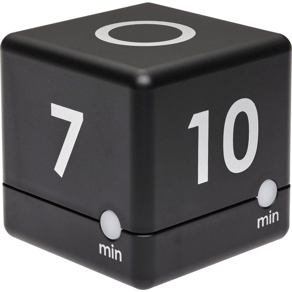 Eieruhr TFA Dostmann Timer Cube Timer Schwarz digital