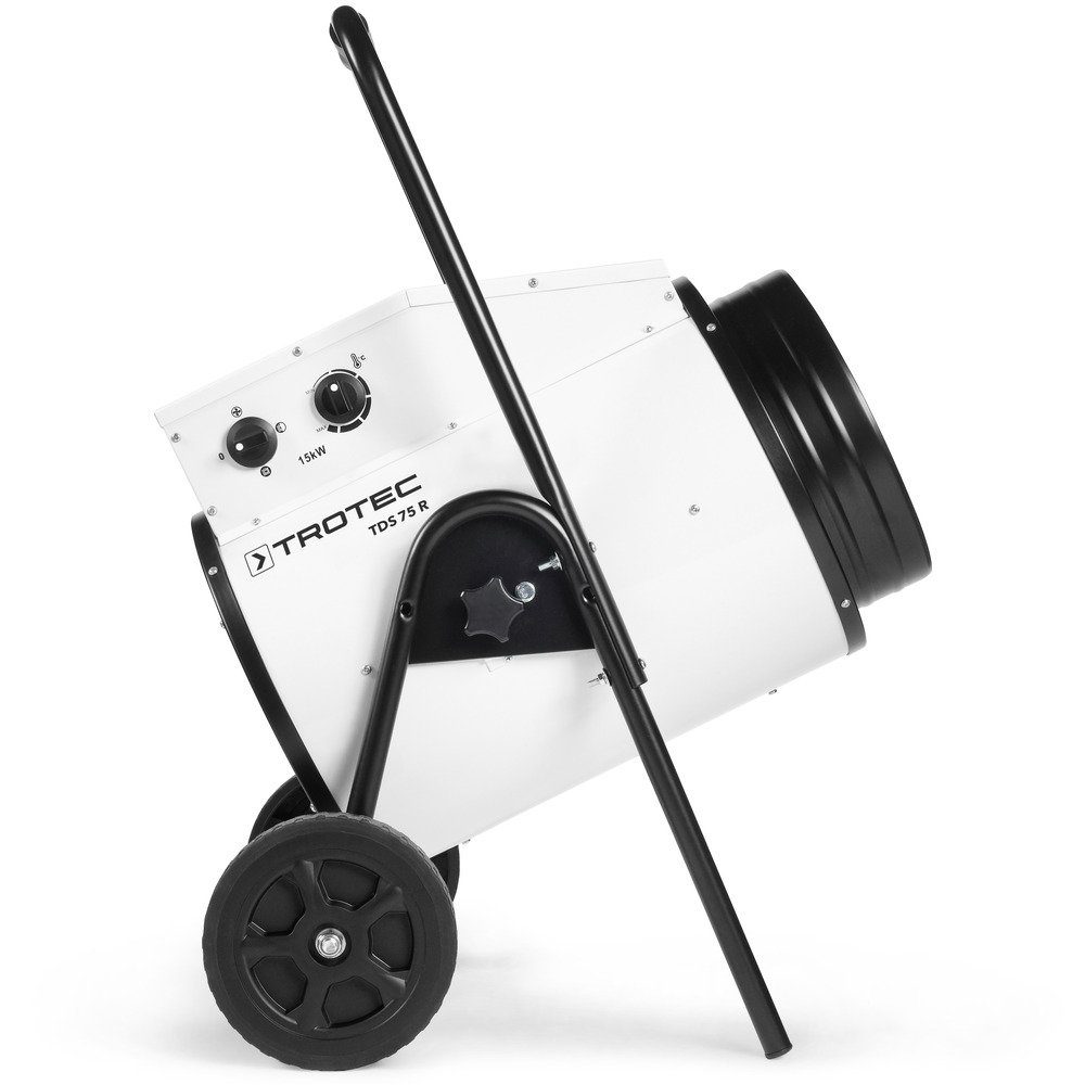 TROTEC Heizlüfter Elektroheizer TDS 75 R, 15000 W, Heizlüfter Heizgerät Bauheizer mit integriertem Thermostat