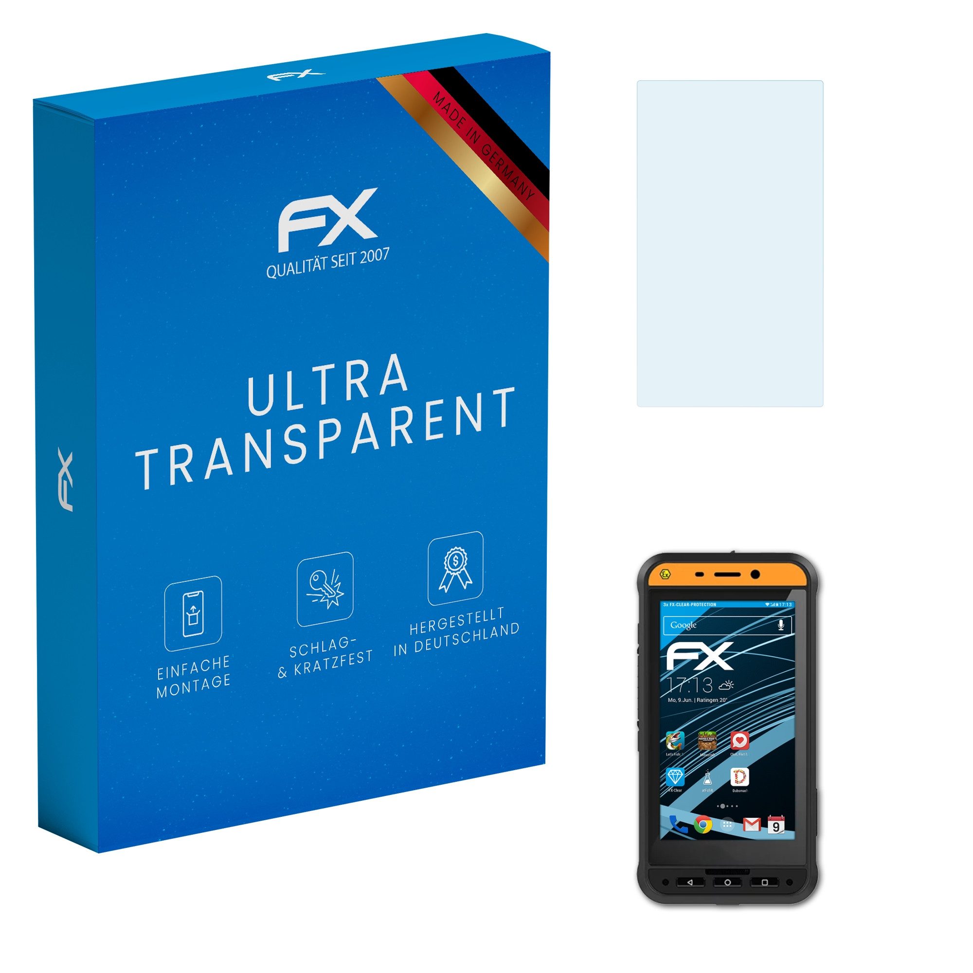 Schutzfolie Displayschutz für ecom Smart-Ex 02 DZ2
