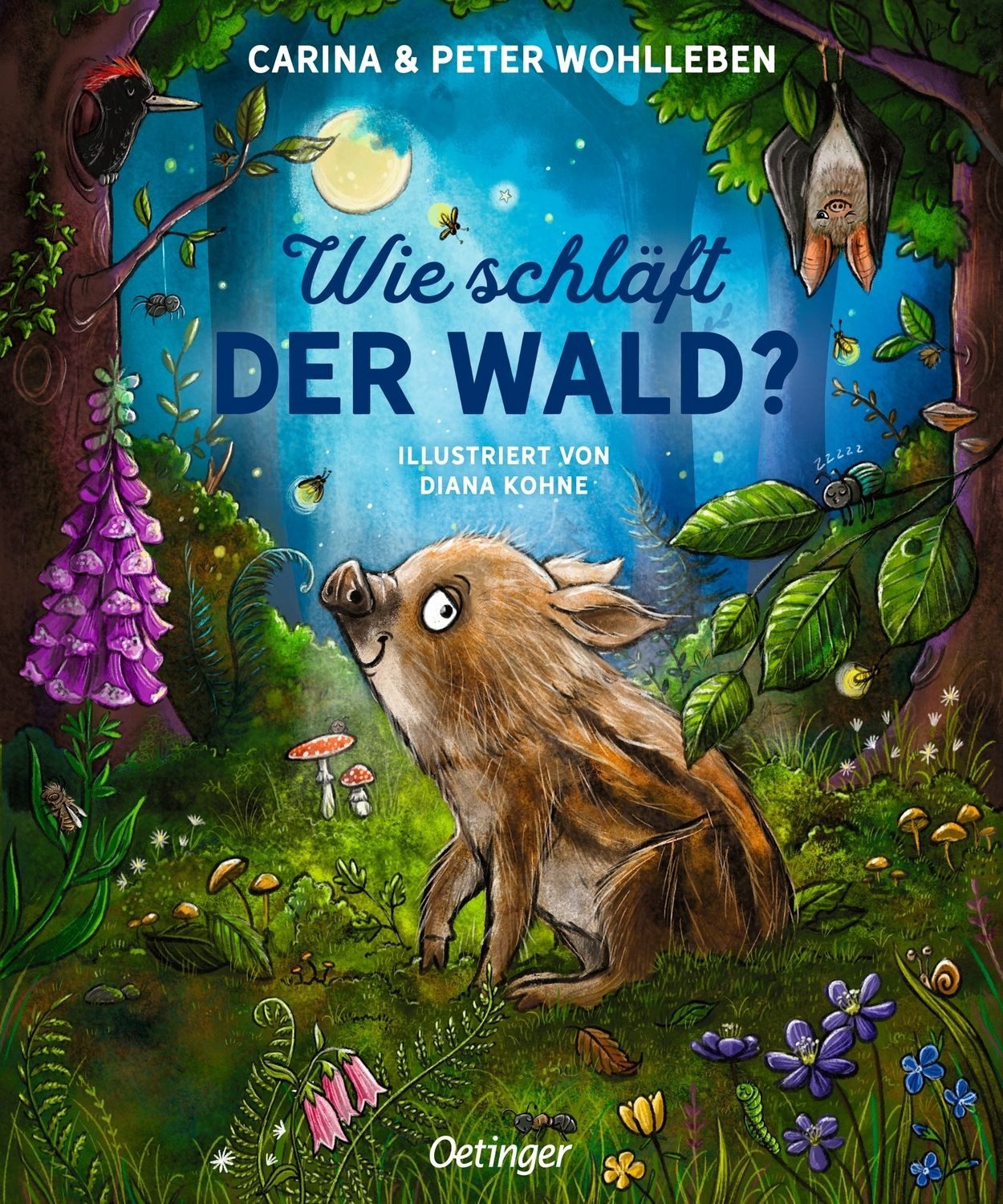 Kinderbuch Wie schläft der Wald? Nachhaltig hergestelltes Öko-Pappbilderbuch für Peter Wohlleben, Carina Wohlleben