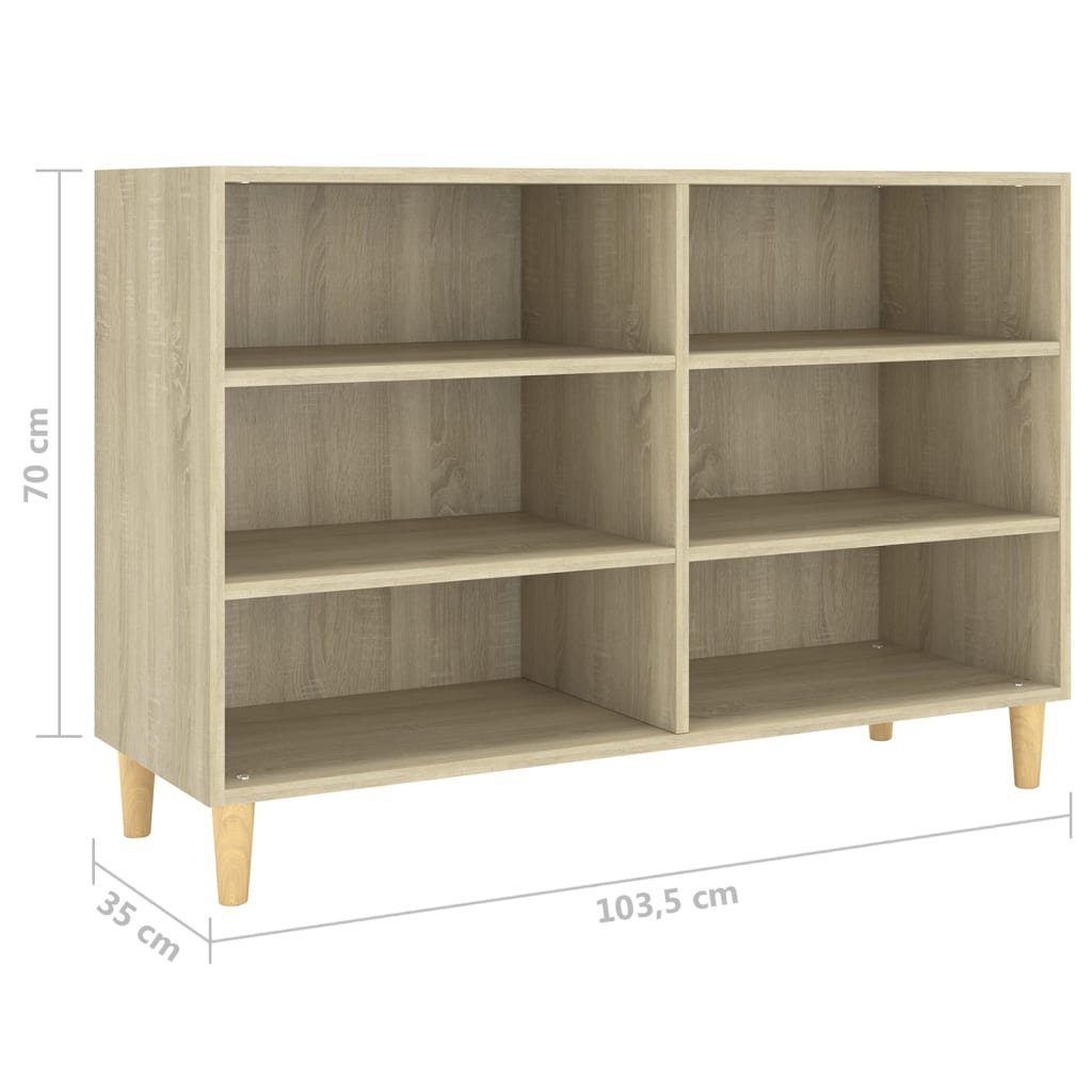 Sideboard 103,5x35x70 vidaXL (1 Eiche cm Sideboard St) Holzwerkstoff Sonoma-Eiche Sonoma