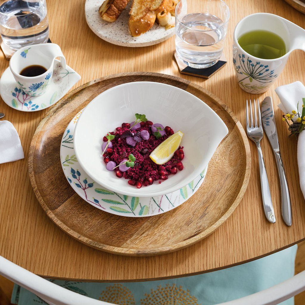 Villeroy & Boch Suppenteller Flow Suppen-/Müslischale, (1 St), Premium Porcelain, mikrow.- & spülm.sicher, Made in Germany