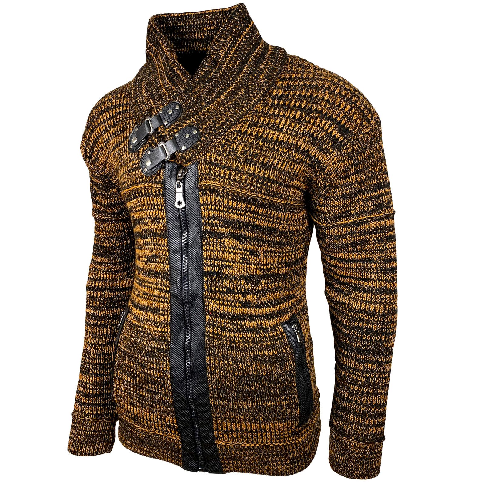 Baxboy Strickpullover Herren Winter Kapuzenpullover Kapuzenjacke günstig online kaufen