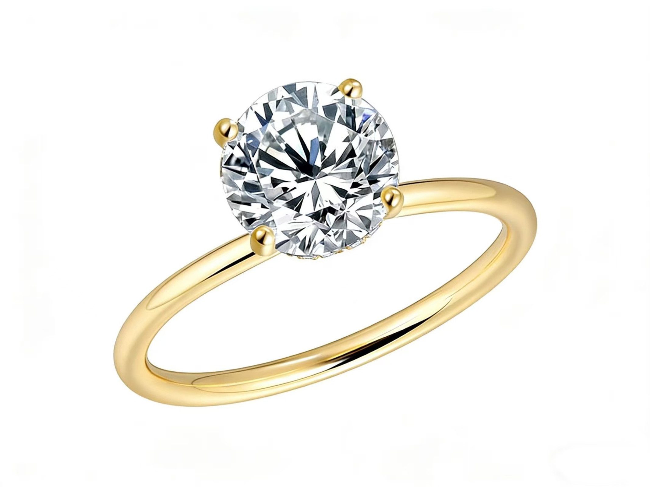 Trauring Ehering,2ct,D,VS1,3EX,Diamantring aus Laborzucht,Ring 585 gold damen