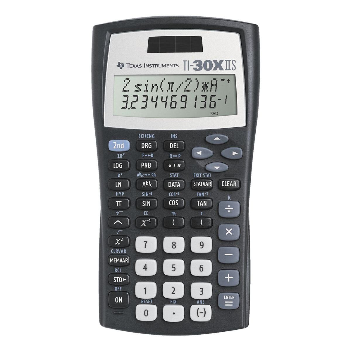 Texas Instruments Taschenrechner TI-30X IIS, Neu Modell: Solar- und  batteriebetrieben, Zweizeiliger, Wissenschaft