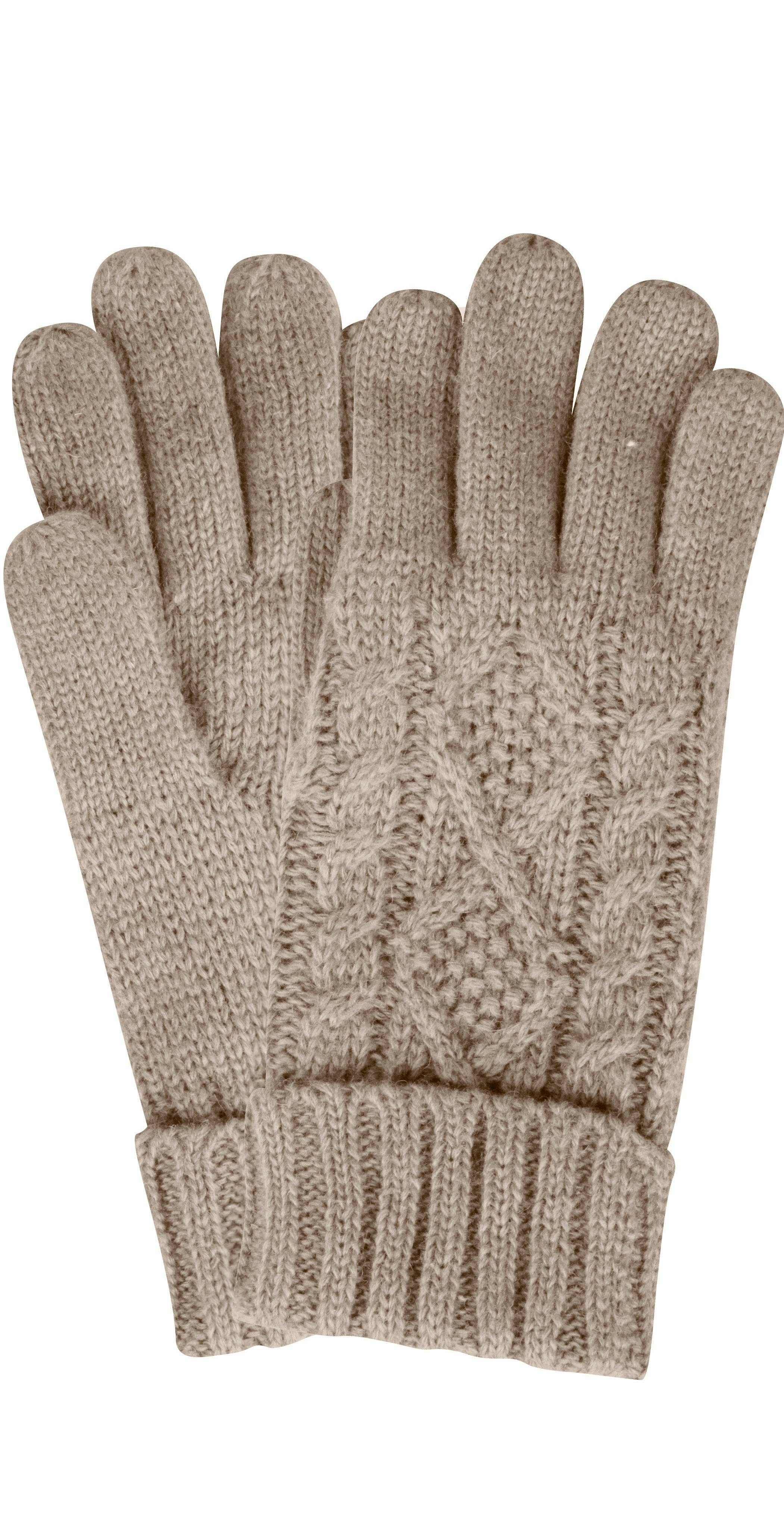 Capelli New York Strickhandschuhe (1 Paar) elegantes Zopfstrickmuster, Umsc günstig online kaufen