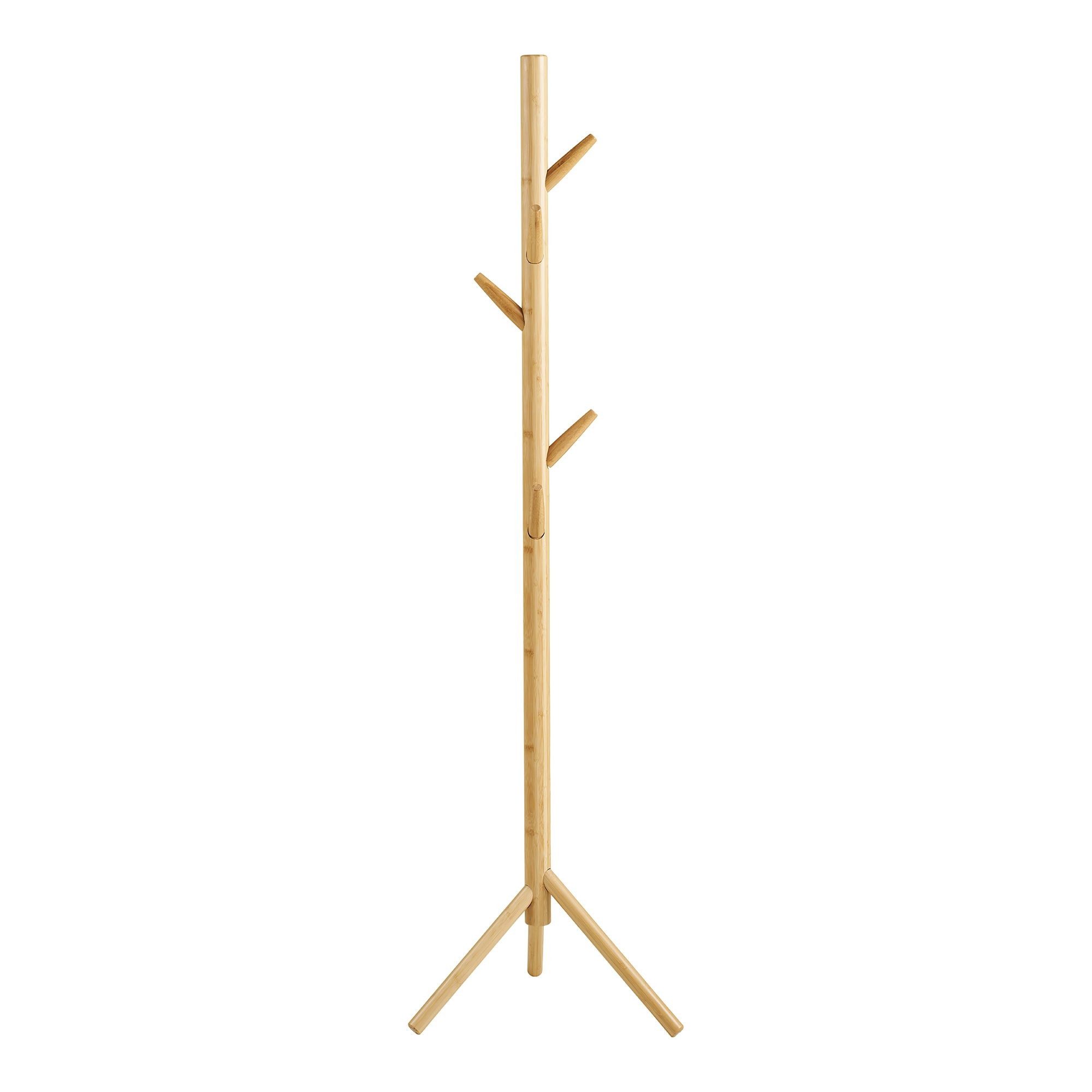 freiraum Garderobenständer Wanaka, in Bambus, Massivholz - 50x163x50cm (BxHxT)