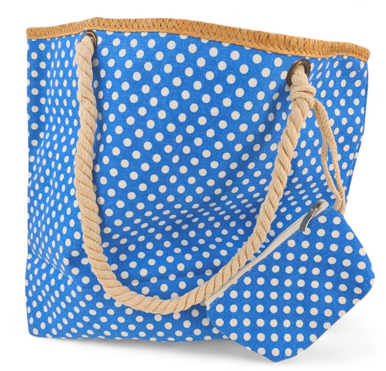 styleBREAKER Strandtasche Strandtasche mit Punkte Muster (1-tlg)