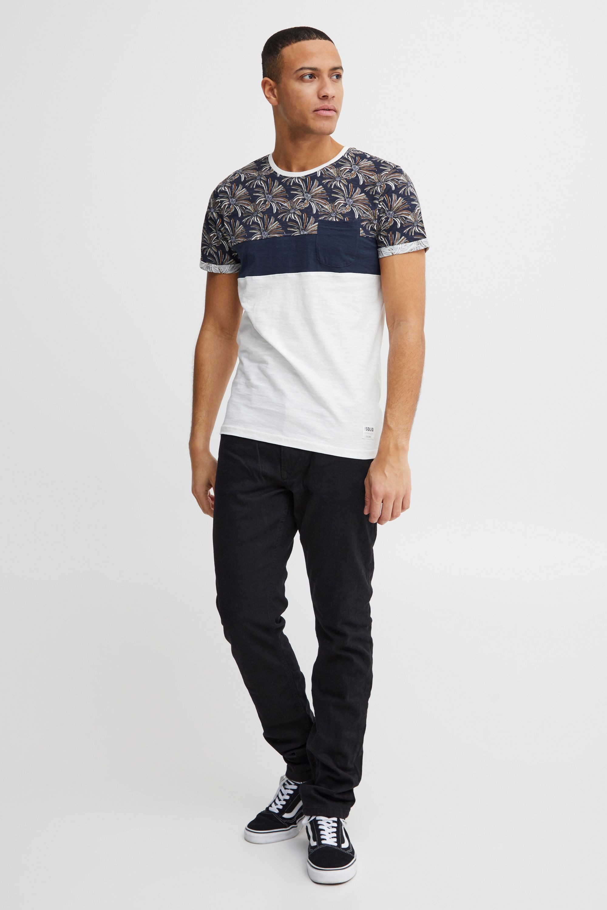 !Solid Rundhalsshirt SDFlorian Kurzarmshirt mit Bustttasche