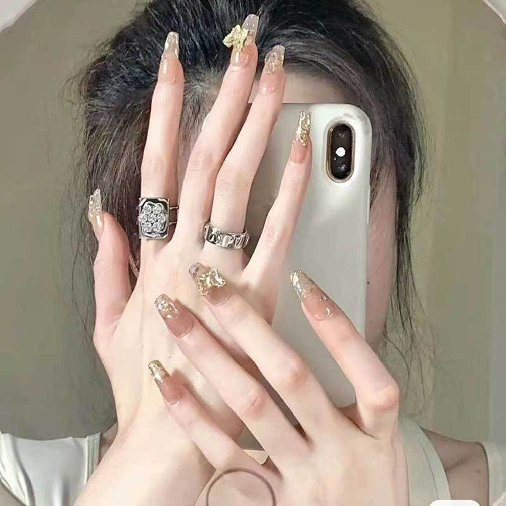 Blusmart Kunstfingernägel Schmetterlings-Nagelkunst-Aufkleber, Modisch, Zu Verwenden, Kunstfingernägel Einfach