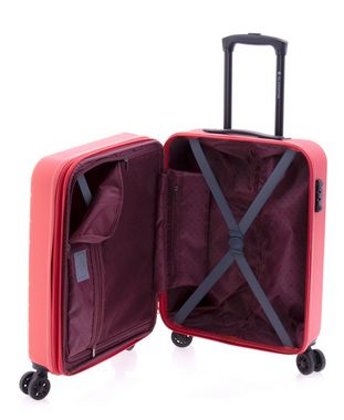 GLADIATOR Handgepäck-Trolley Koffer - 55 cm, Volumen: 36/40 Liter, 4 Rollen, TSA-Schloss, Dehnfalte, Farben: blau, schwarz, rot, hellblau, minzgrün, gelb