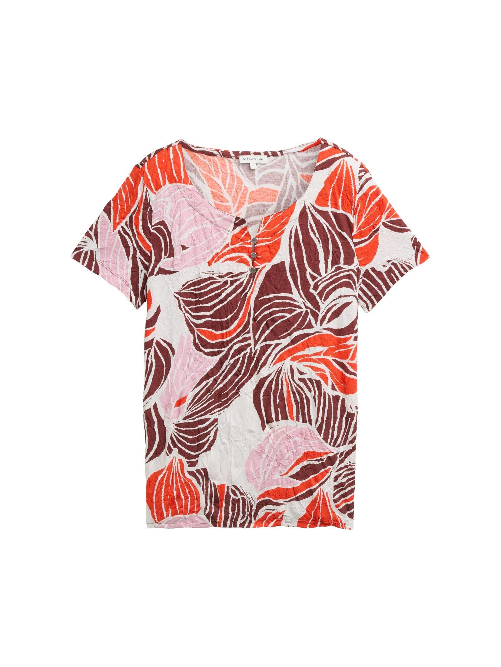 TOM TAILOR T-Shirt mit All-Over Print günstig online kaufen