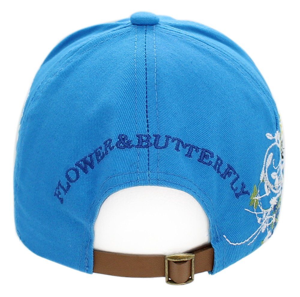 Baseball Frauen Belüftungslöcher Cap mit Kappe Baseballkappe K230-Himmelblau Bunt dy_mode Damen Sommerliche Schirmmütze