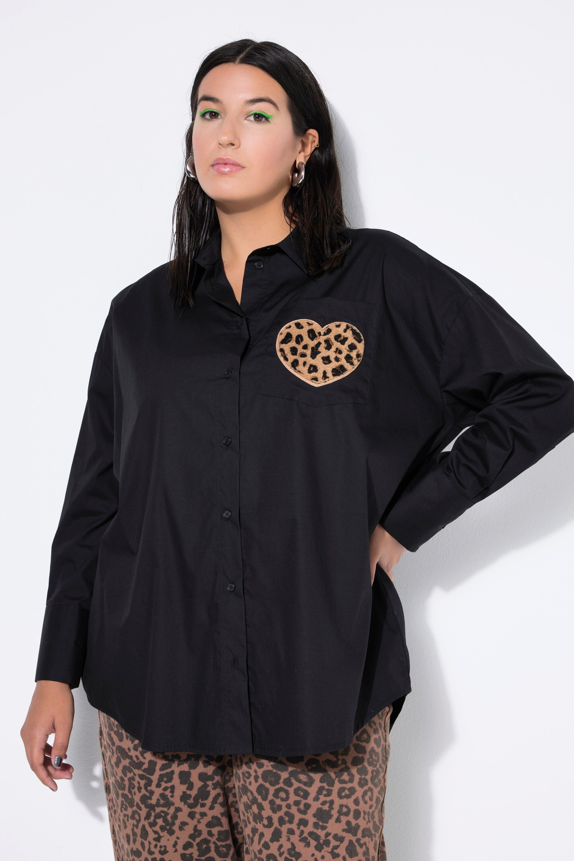 Studio Untold Hemdbluse Hemdbluse oversized Rückenprint günstig online kaufen