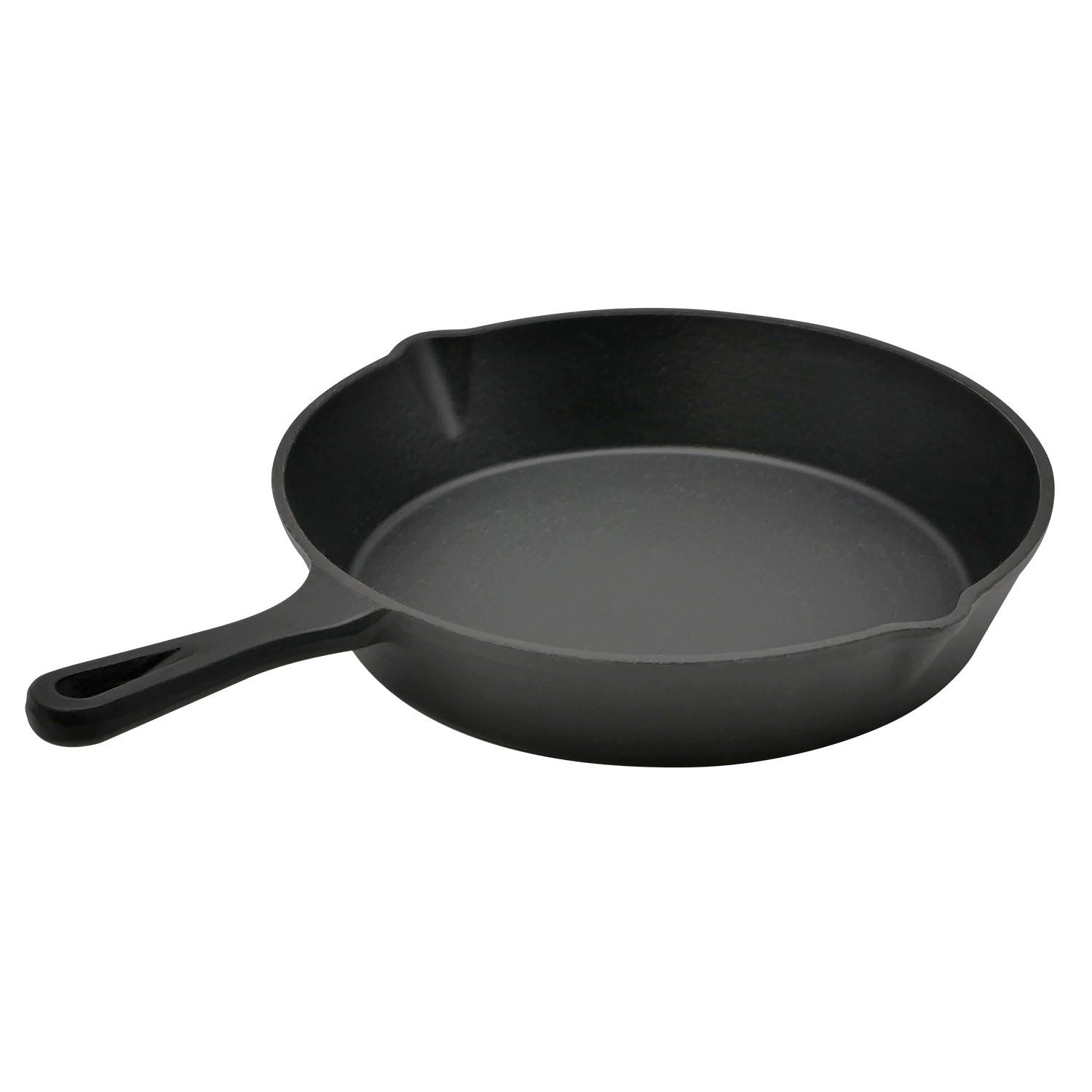 Steuber Grillpfanne Große Gusseisen-Grillpfanne 24 cm mit Ausguss, Gusseisen (Einzelpfanne)