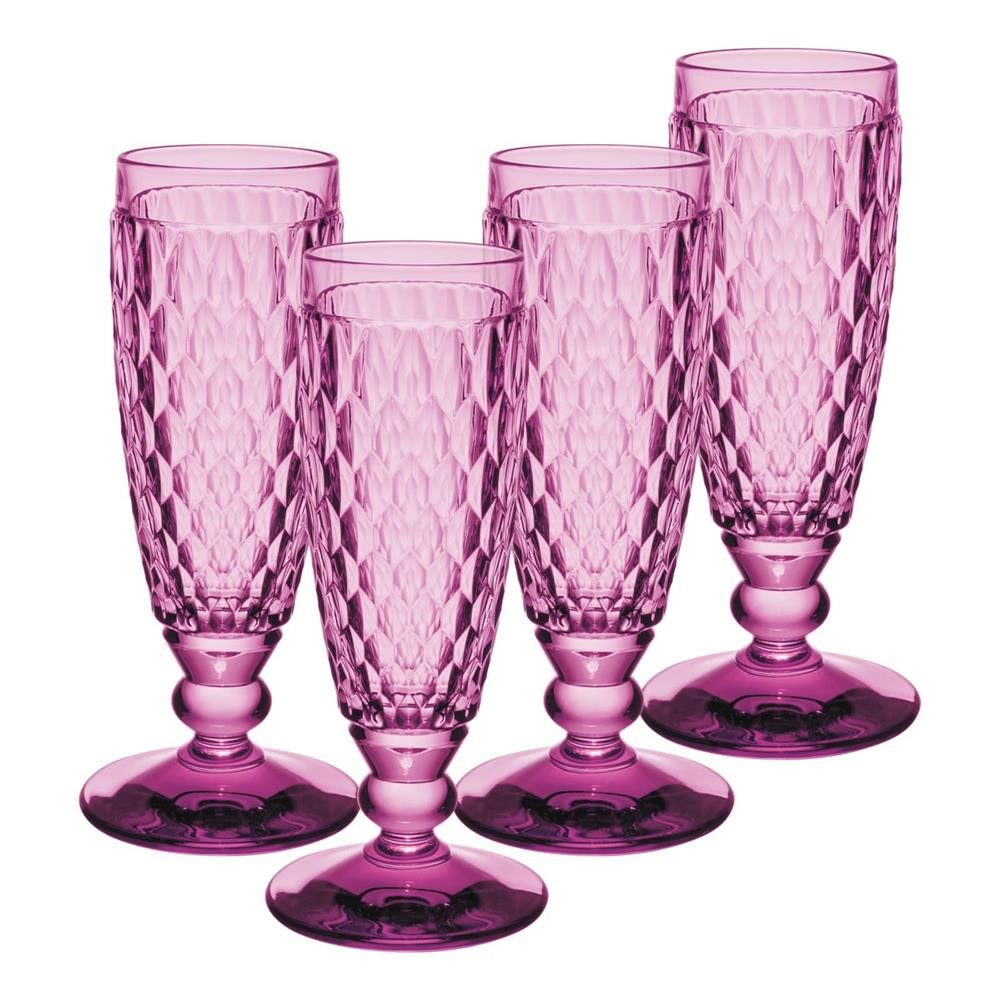 Villeroy & Boch Sektglas Boston Coloured Sektgläser 145 ml 4er Set, 4-tlg., Glas