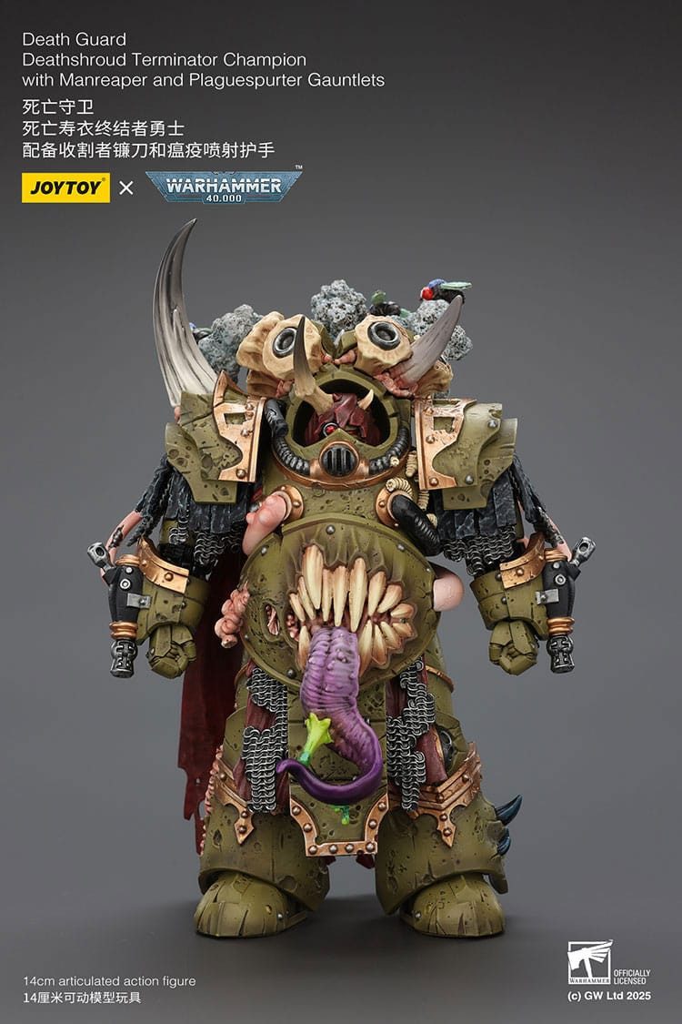 Joy Toy (CN) Actionfigur Warhammer 40k Actionfigur 1/18 Death Guard Deathshroud Terminator Cham