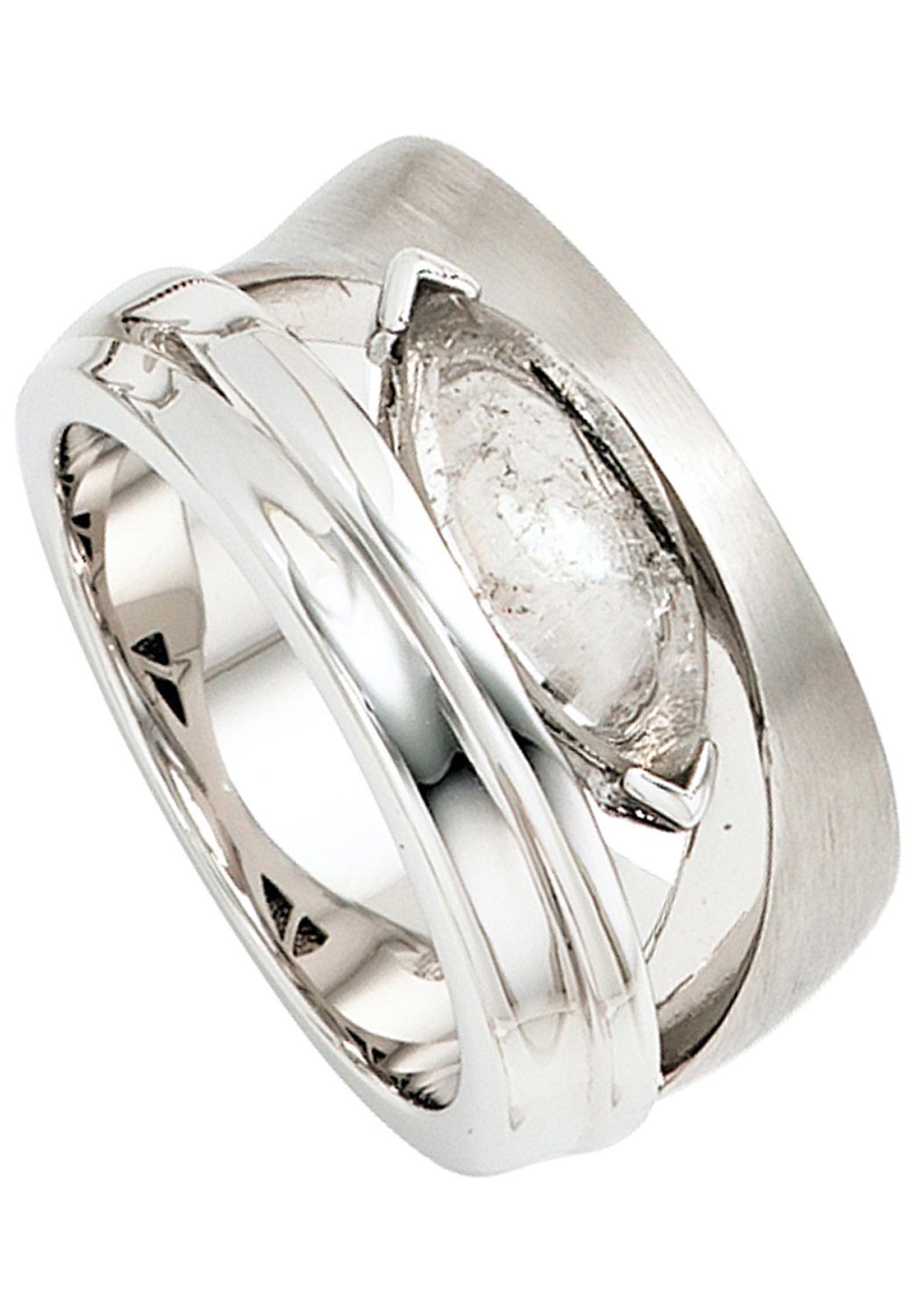 JOBO Fingerring, breit 925 Silber mit günstig online kaufen