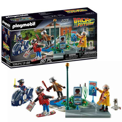 Playmobil® Spielwelt Back to the Future Verfolgung mit Hoverboard, 70634 Spiel-Set Figuren Marty Dr. Emmett Brown Griff Spielzeug-Set