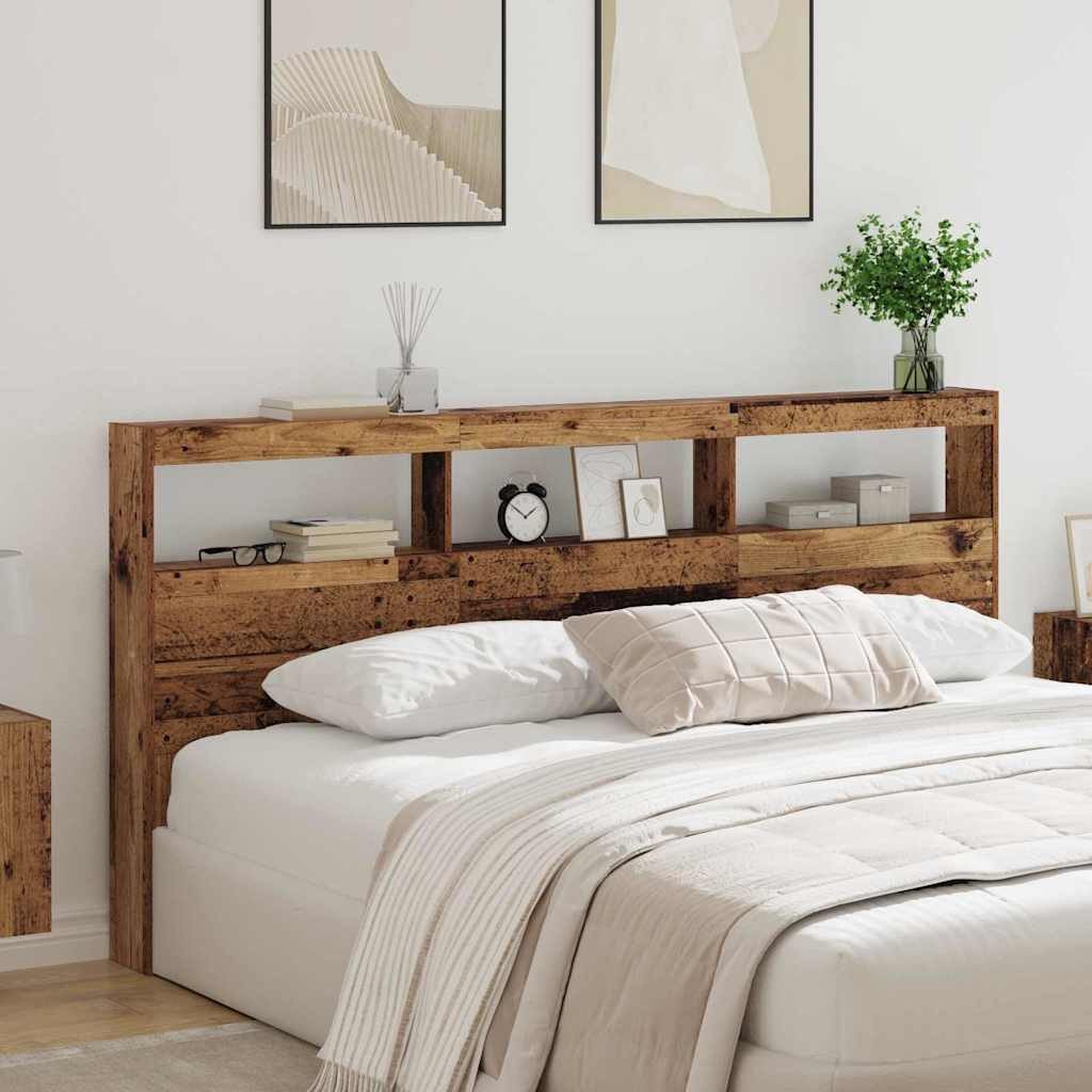 vidaXL Bett Kopfteil Altholz Holzwerkstoff (1-tlg)