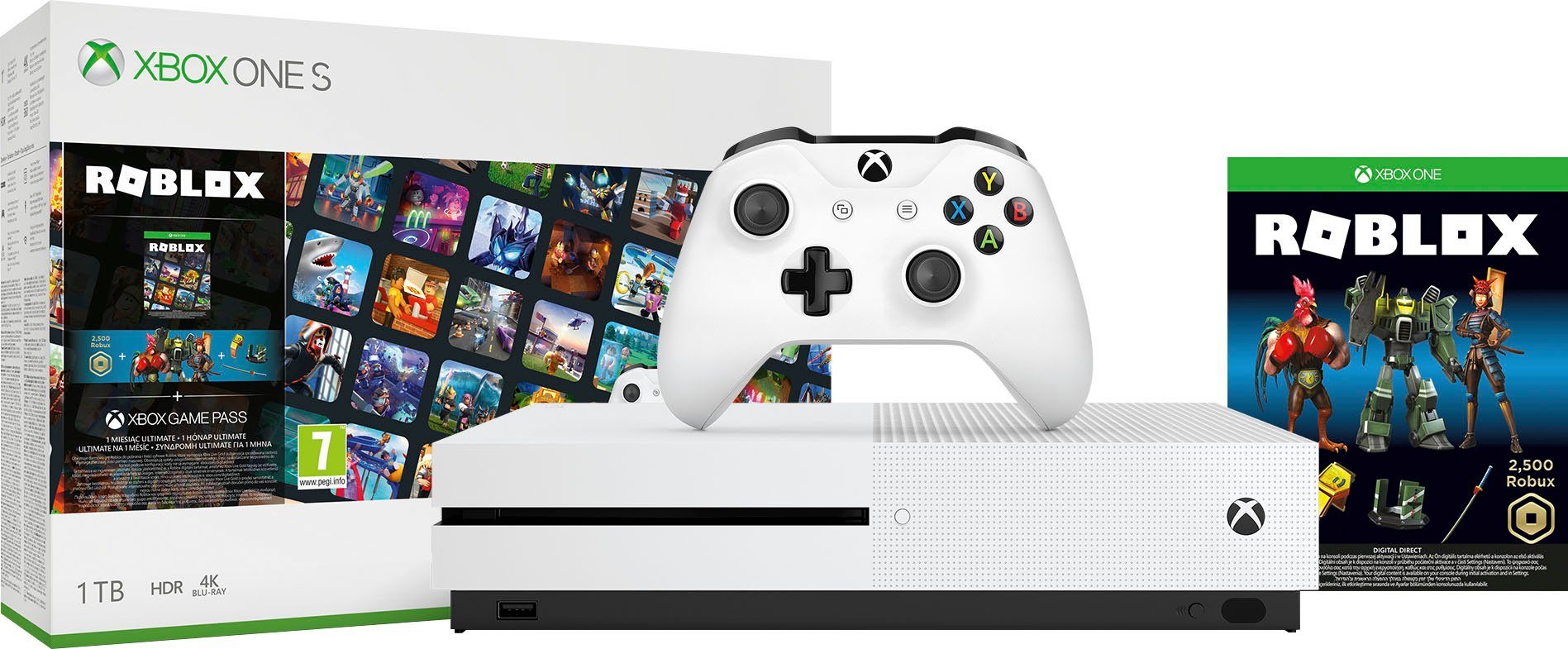 Xbox One S 1TB, Roblox Bundle, Xbox One S 1TB Konsole in weiß inkl.  Netzteil & HDMI-Kabel online kaufen | OTTO
