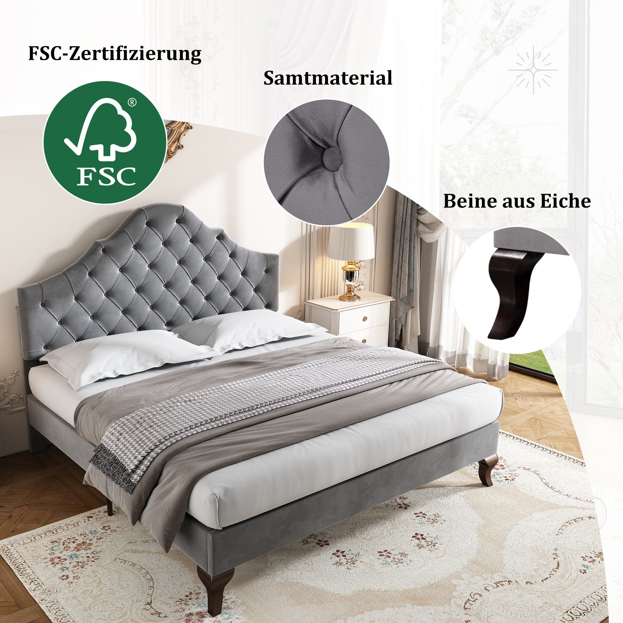 HAUSS SPOLE Polsterbett 90x200 mit Lattenrost günstig online kaufen
