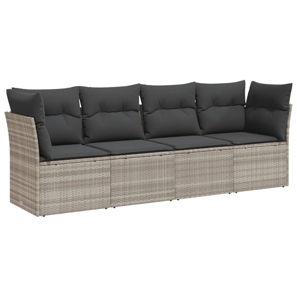 vidaXL Gartenlounge-Set 4-tlg. Garten-Sofagarnitur mit Kissen günstig online kaufen